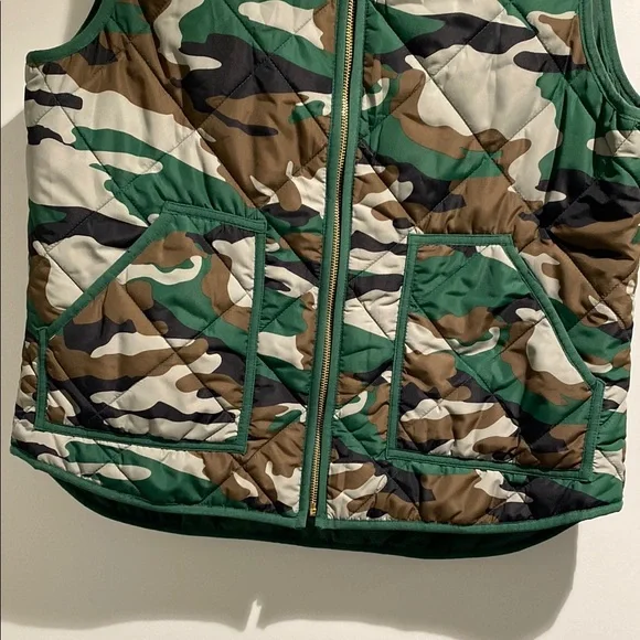 J. Crew Camouflage Quilted Vest - Picture 4 of 5